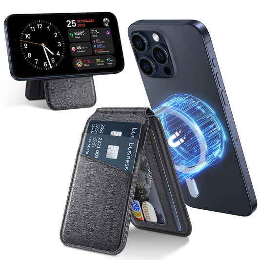 Magnetic Wallet with Adjustable Stand
